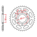 MTX 269 Steel Rear Sprocket