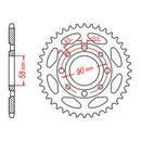 MTX 269 Steel Rear Sprocket