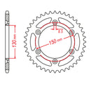MTX 251 Hornet Lightweight Steel Rear Sprocket