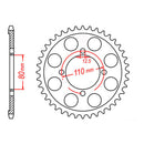 MTX 284 Steel Rear Sprocket