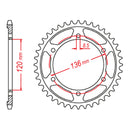 MTX 3C5 Steel Rear Sprocket