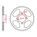 MTX 1206 Steel Rear Sprocket