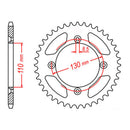 MTX 215 Steel Rear Sprocket