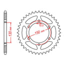 MTX 305 Steel Rear Sprocket
