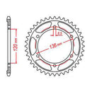 MTX 1847 Steel Rear Sprocket