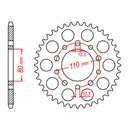 MTX 1332 Steel Rear Sprocket