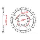 MTX 702 Steel Rear Sprocket