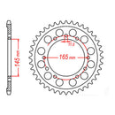 MTX 298 Steel Rear Sprocket