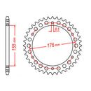 MTX 2011 Steel Rear Sprocket