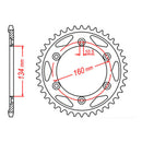 MTX 1306 Steel Rear Sprocket