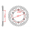 MTX 1306 Steel Rear Sprocket
