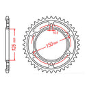 MTX 899 Steel Rear Sprocket