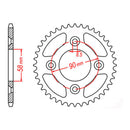 MTX 1213 Steel Rear Sprocket