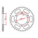 MTX 1844 Steel Rear Sprocket