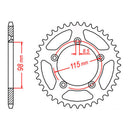 MTX 894 Steel Rear Sprocket
