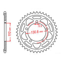 MTX 007 Steel Rear Sprocket