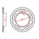 MTX 1877 Steel Rear Sprocket