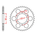 MTX 483 Steel Rear Sprocket