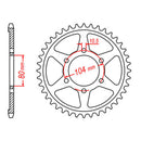 MTX 488 Steel Rear Sprocket