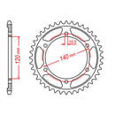 MTX 499 Steel Rear Sprocket