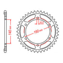 MTX 502 Steel Rear Sprocket