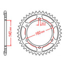 MTX 502 Steel Rear Sprocket