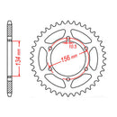 MTX 472 Steel Rear Sprocket