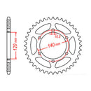 MTX 498 Steel Rear Sprocket
