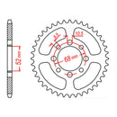 MTX 801 Steel Rear Sprocket