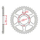 MTX 816 (2) Steel Rear Sprocket