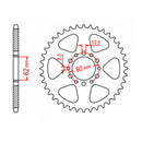 MTX 845 (2) Steel Rear Sprocket