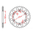 MTX 853 Steel Rear Sprocket