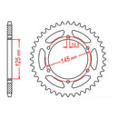 MTX 855 Steel Rear Sprocket